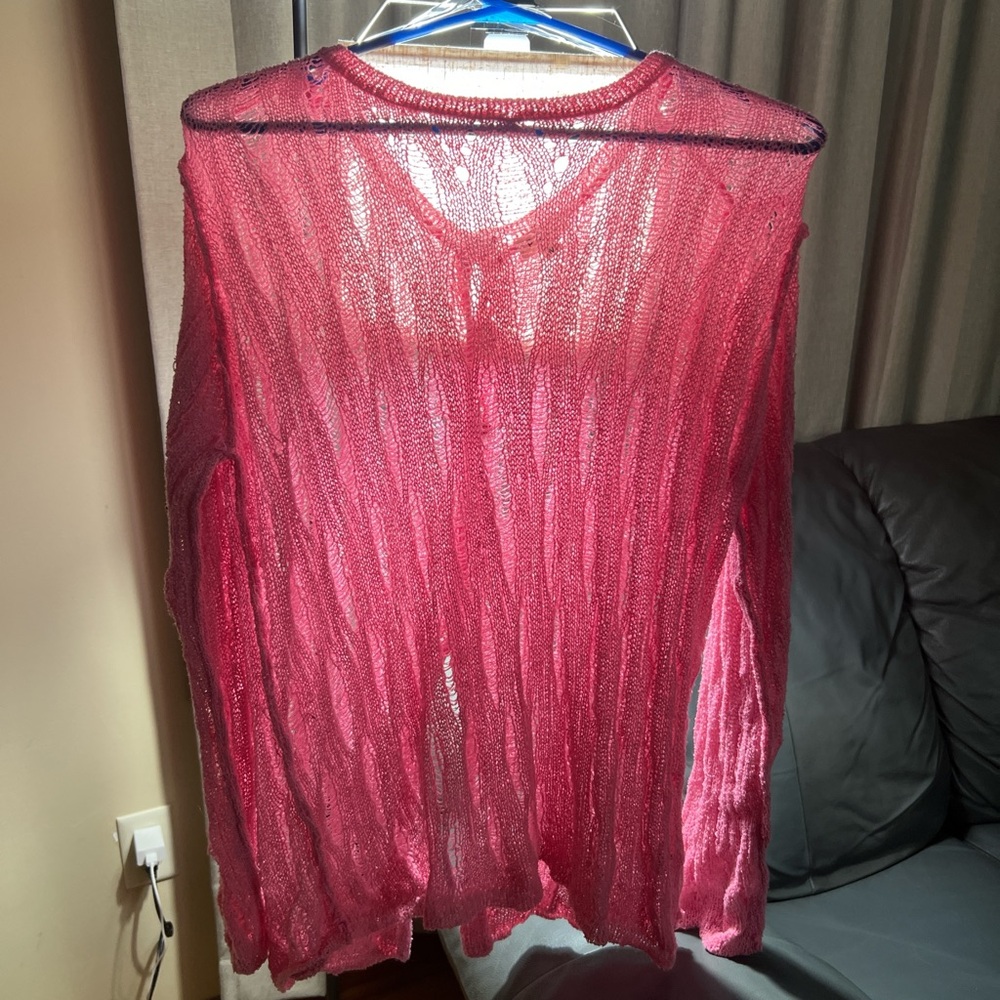 POL Pink Knit Cardigan